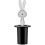 Magic Bunny  - Design Toothpick Holder In Thermoplastic Resin, Black 3