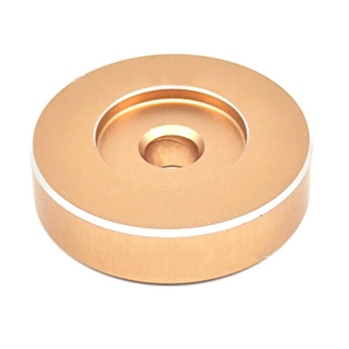 45 Rpm Adapter - Aluminum -7 Inch Vinyl Record Dome 45 Adapter Golden ...