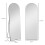 Homcom HOMCOM Floor Mirror Wall Mount Leaning Standing Mirror 50 x 150cm Black 2