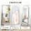 Homcom HOMCOM Floor Mirror Wall Mount Leaning Standing Mirror 50 x 150cm Black 5