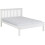 Seconique Monaco 4ft Small Double Bed Low Foot End White 1
