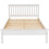 Seconique Monaco 4ft Small Double Bed Low Foot End White 4