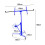 Living And Home (Blue) 16FT Rolling Drywall Lifter Panel Hoist Jack Tool 9