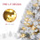 Homcom HOMCOM 3ft Artificial Christmas Tree with LED Light, Concrete Base 6