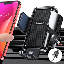 Blukar Car Phone Holder, Air Vent Phone Mount Cradle 360° Rotation -