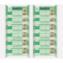 Andrex Hygiene Wipes Fresh & Soothe Aloe Enriched, 12x36 Wipes - Flushable, Biodegradable, Dermatologically Tested