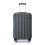 (Grey) 20+24 inch 2Pcs Striped ABS Hard Shell Suitcase 7