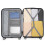 (Grey) 20+24 inch 2Pcs Striped ABS Hard Shell Suitcase 15
