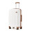 (Cream) 20+24 inch 2Pcs Striped ABS Hard Shell Suitcase 4
