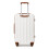 (Cream) 20+24 inch 2Pcs Striped ABS Hard Shell Suitcase 9