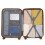 (Cream) 20+24 inch 2Pcs Striped ABS Hard Shell Suitcase 12