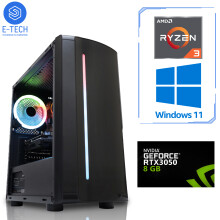 Gaming PC AMD Ryzen 3 4100 - 32GB DDR4 8GB RTX 3050 1TB SSD Windows 11