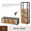 Homcom HOMCOM 150cm Metal Firewood Log Holder Rack Elevated Design, Base Side Rails 8