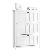 SoBuy FSR162-W Hallway 3 Flip-drawers Shoe Cabinet Shoe Rack