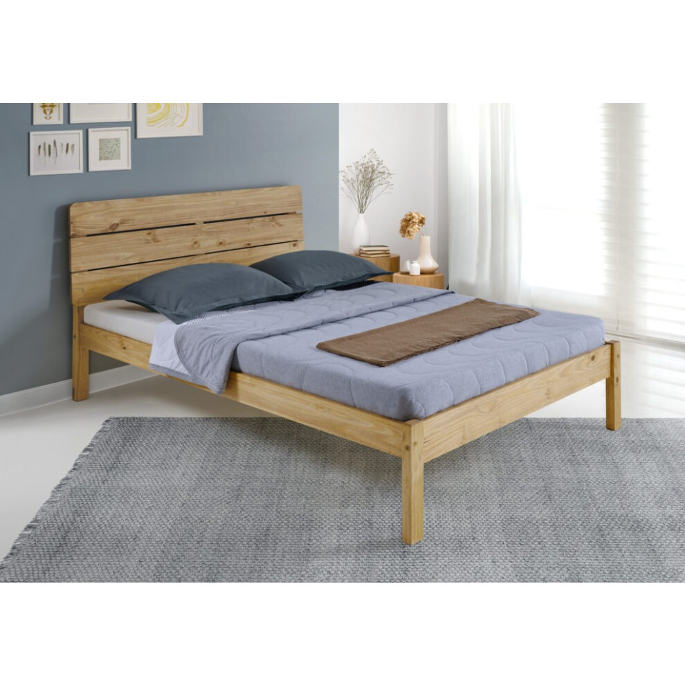 Ronan 4ft 6 Double Bed Solid Waxed Pine