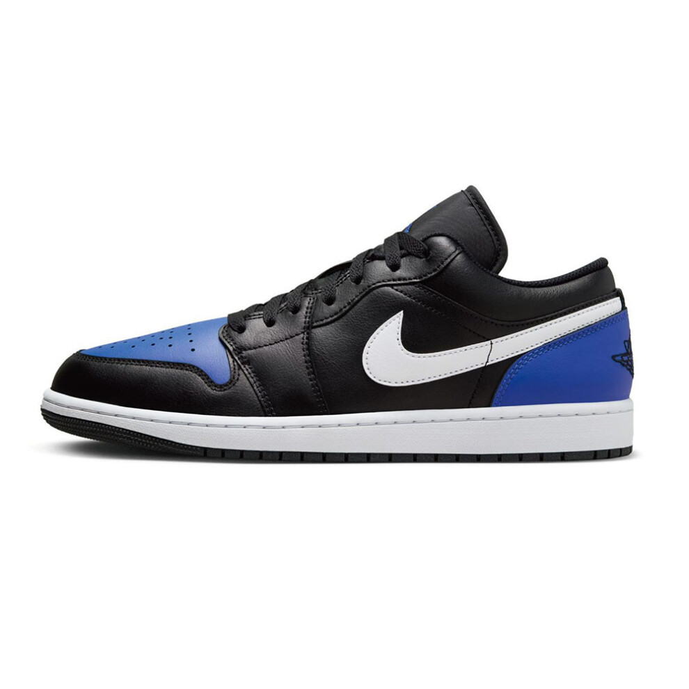 (UK6/EU40/25CM ) Nike Air Jordan 1 Low Black Royal Toe 553558-042 Men Shoes