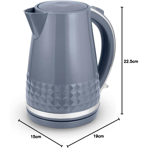 Tower Tower Solitaire Kettle Rapid Boil Technology Chrome Accents T10075GRY 2