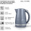 Tower Tower Solitaire Kettle Rapid Boil Technology Chrome Accents T10075GRY 4