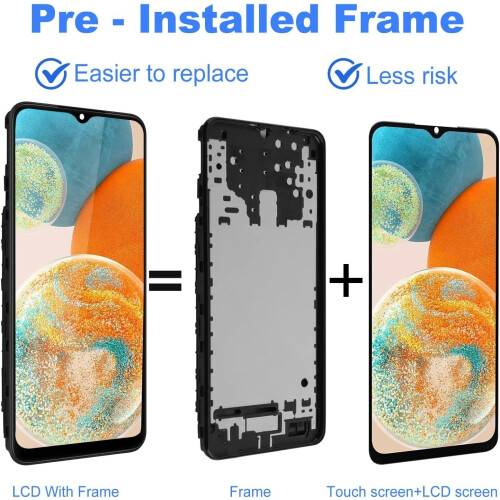 Screen Replacement For Samsung Galaxy A23 5G A236B LCD Display+Frame 1