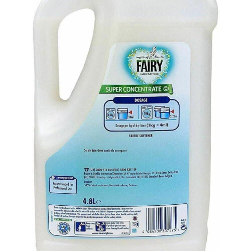 Fairy Fairy Fabric Softener Conditioner, 4.8L (240 Wash) 1