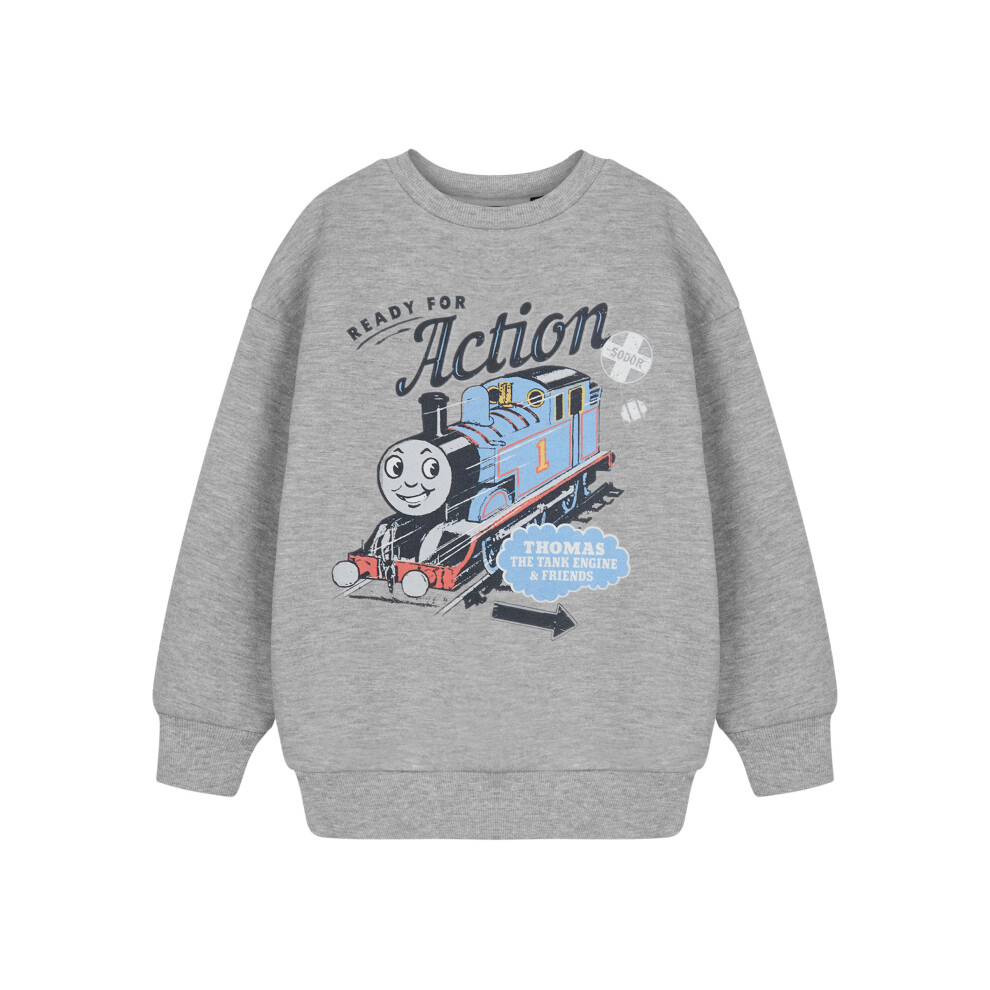 (5-6 Years) Thomas and Friends Sweatshirt (Boys Grey)