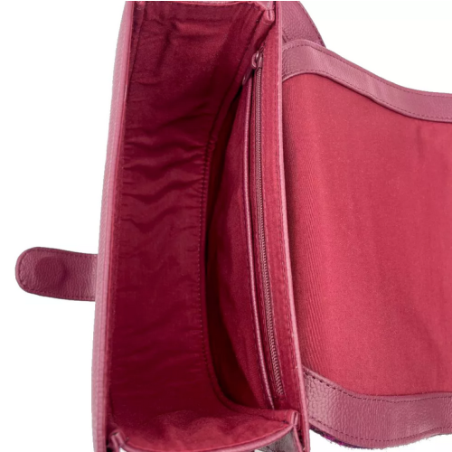Purple Check harris Tweed Cross Body Bag 2