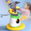 (Green) Pitching Machine Kids Table Tennis Training Device Safe Easy Assembly Fun Ejection Toy Pitching Machine 2