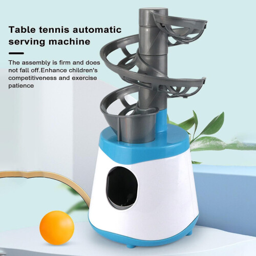 (Green) Pitching Machine Kids Table Tennis Training Device Safe Easy Assembly Fun Ejection Toy Pitching Machine 2