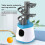 (Blue) Pitching Machine Kids Table Tennis Training Device Safe Easy Assembly Fun Ejection Toy Pitching Machine 3