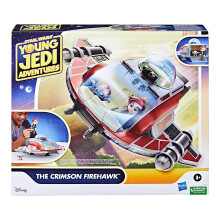 Star Wars Young Jedi Adventures The Crimson Firehawk spaceship and figures toy playset - Board Game