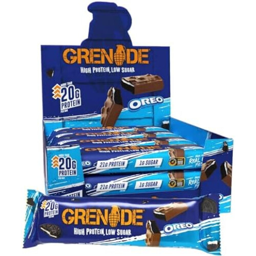 Grenade Grenade OREO Protein Bar - High Protein, Low Sugar, 12 x 60 g