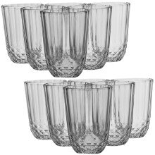 (12) 6/12 Pcs 265ml Drinking Glasses Cocktail Water Juice Highball Tumblers Set