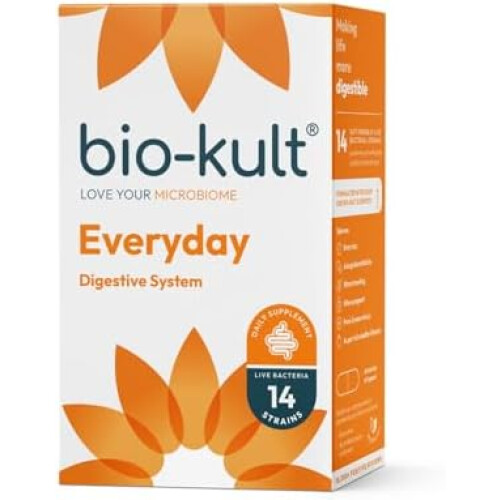 Bio-Kult Everyday Multi-Strain Formulation Probiotics for Digestive System, 60 Capsules (Pack of 1) 1