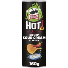 (Pack Of 6) Pringles Hot Kickin' Sour Cream Flavour 160g