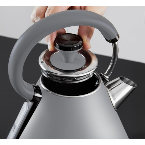 Tower Tower Sera Pyramid Grey Kettle & 4 Slice Toaster Matching Set 1