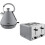 Tower Tower Sera Pyramid Grey Kettle & 4 Slice Toaster Matching Set 1