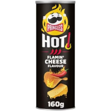 (Pack Of 2) Pringles Hot Flamin' Cheese Flavour Crisps 160g