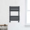NES Home Nes Home 650 x 400mm Flat Panel Heated Towel Rail Radiator Anthracite 1