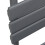 NES Home Nes Home 650 x 400mm Flat Panel Heated Towel Rail Radiator Anthracite 3