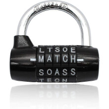 Combination Padlock, Code Padlock Combination Padlock Waterproof And Rustproof Lock(5 Letter Padlock)