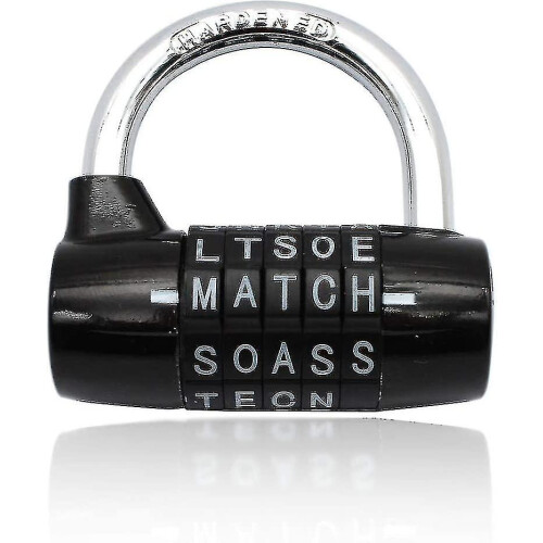Combination Padlock, Code Padlock Combination Padlock Waterproof And Rustproof Lock(5 Letter Padlock)