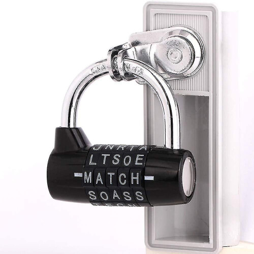 Combination Padlock, Code Padlock Combination Padlock Waterproof And Rustproof Lock(5 Letter Padlock) 1