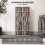 Homcom HOMCOM Set of 2 CD Storage Units with Adjustable Shelves Cement Grey 7