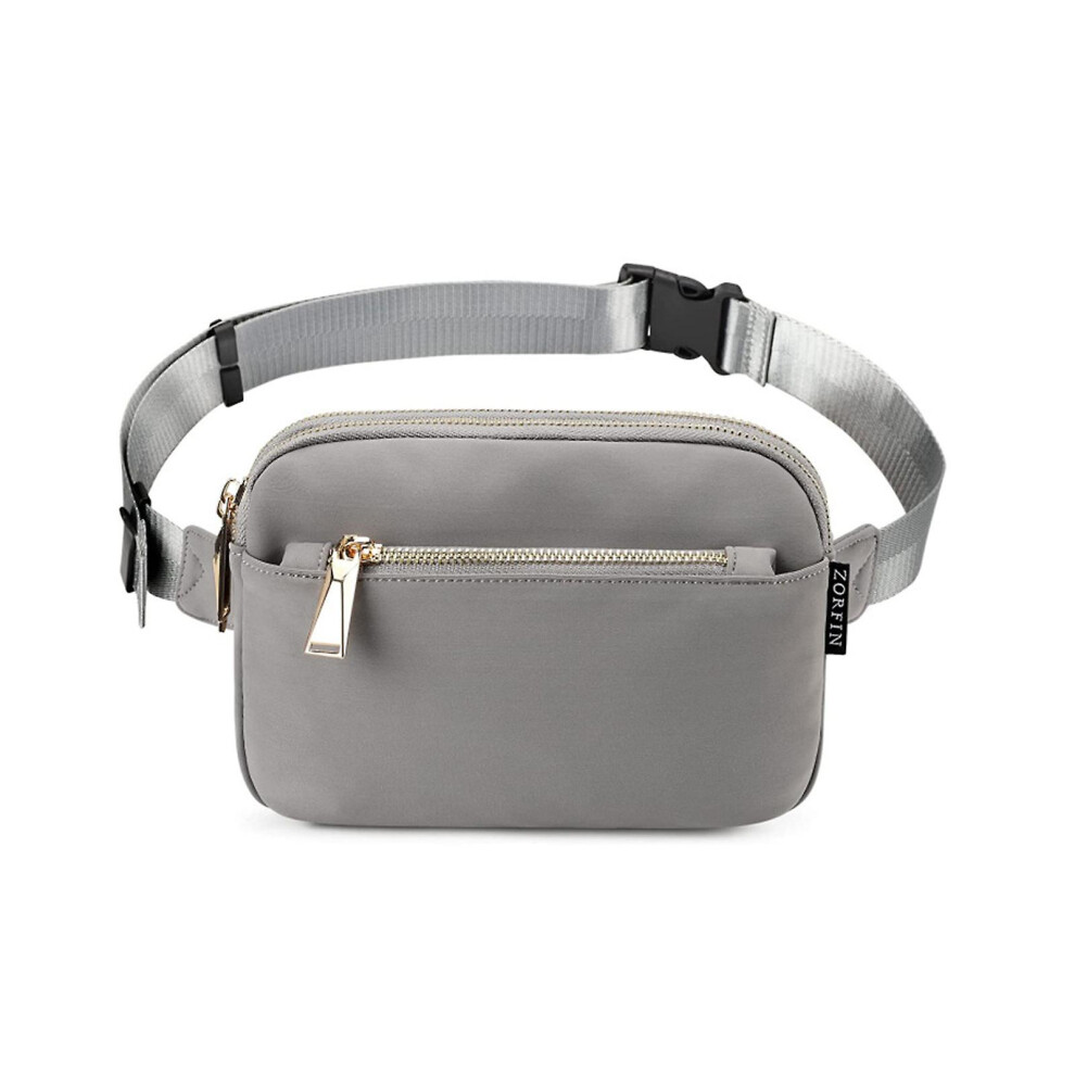 (Grey) Fashion Waist Bag Cute Fanny Pack For Girls Boys Kids With 5 Zipper Pouches-image-OPC-PFRJFTN-NEW