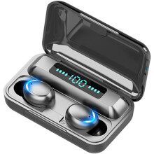 Wireless Earbuds with Wireless Charging Case,LED Power Display, Deep Bass Ear Buds, Waterproof Bluetooth Headphones with Mics, Call Noise Cancelling
