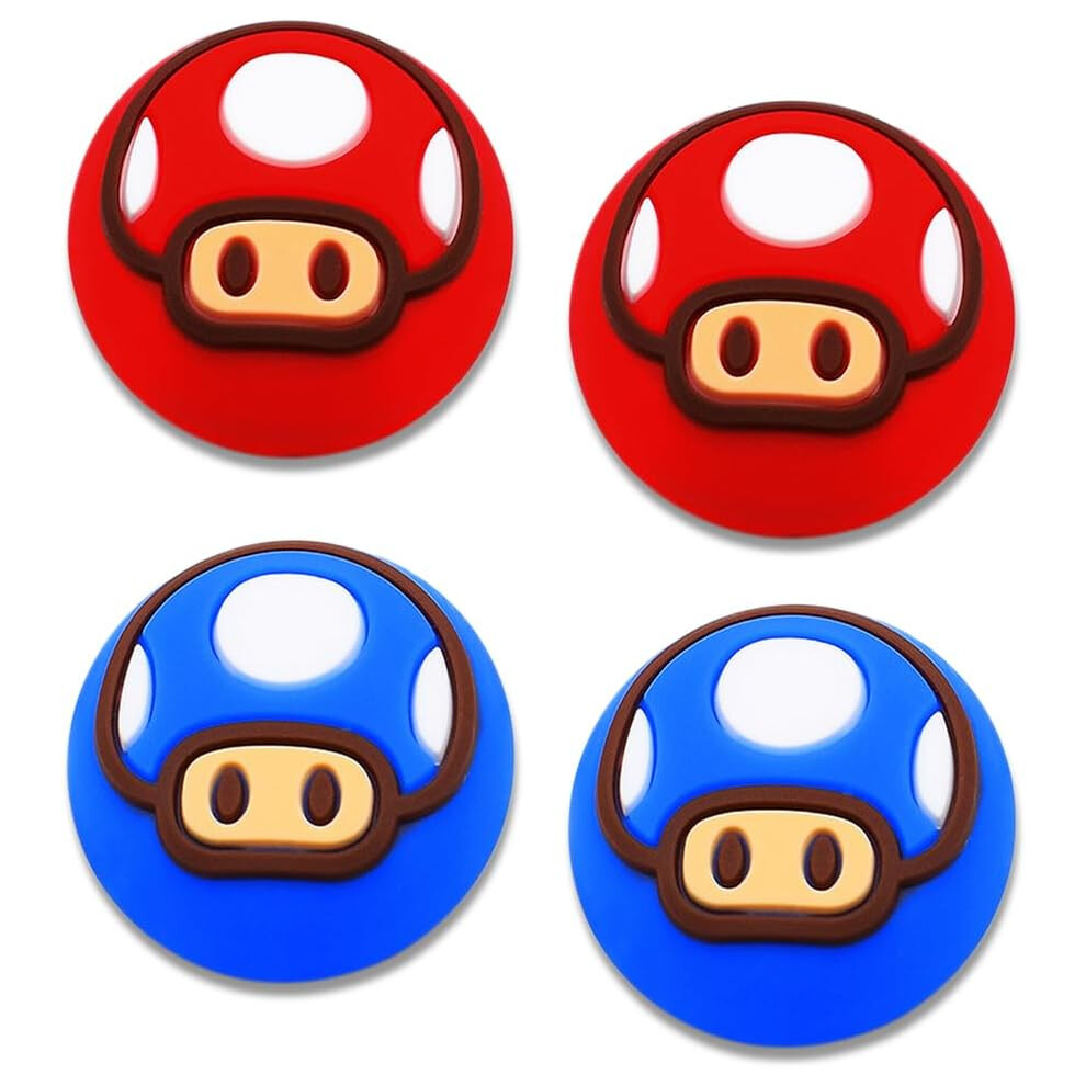 Thumb Grip Caps For Nintendo Switch/Oled/Switch Lite, 4 Pcs Caps For Nintendo Switch Joystick Covers Kawaii Accessories Switch Thumb Caps 7386060709316