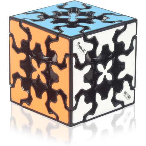 Gear Cube 3x3 with Three-Dimensional Gear Structure, Embedded Tile Design Magic Cube 3x3x3 Puzzles Toys,Suitable for Brain Development Puzzle Games