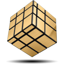 Mirror Cube 3x3 Speed Cube Gold Mirror Blocks Cube 3x3x3 Different Shapes Puzzle Cube Toys for Kids Adult