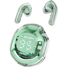 (Green) Wireless Earbuds, 30Hrs Playback Stereo Ear Buds with LED Display Charging Case, Bluetooth 5.3 in-Ear Earphones with Mic for Phone Tablet Laptop