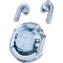 (Blue) Wireless Earbuds, 30Hrs Playback Stereo Ear Buds with LED Display Charging Case, Bluetooth 5.3 in-Ear Earphones with Mic for Phone Tablet Laptop